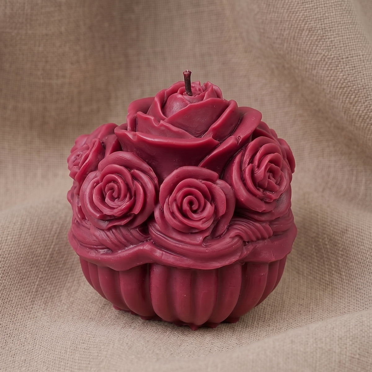 Vela Aromática Premium Cesta de Rosas Ombré