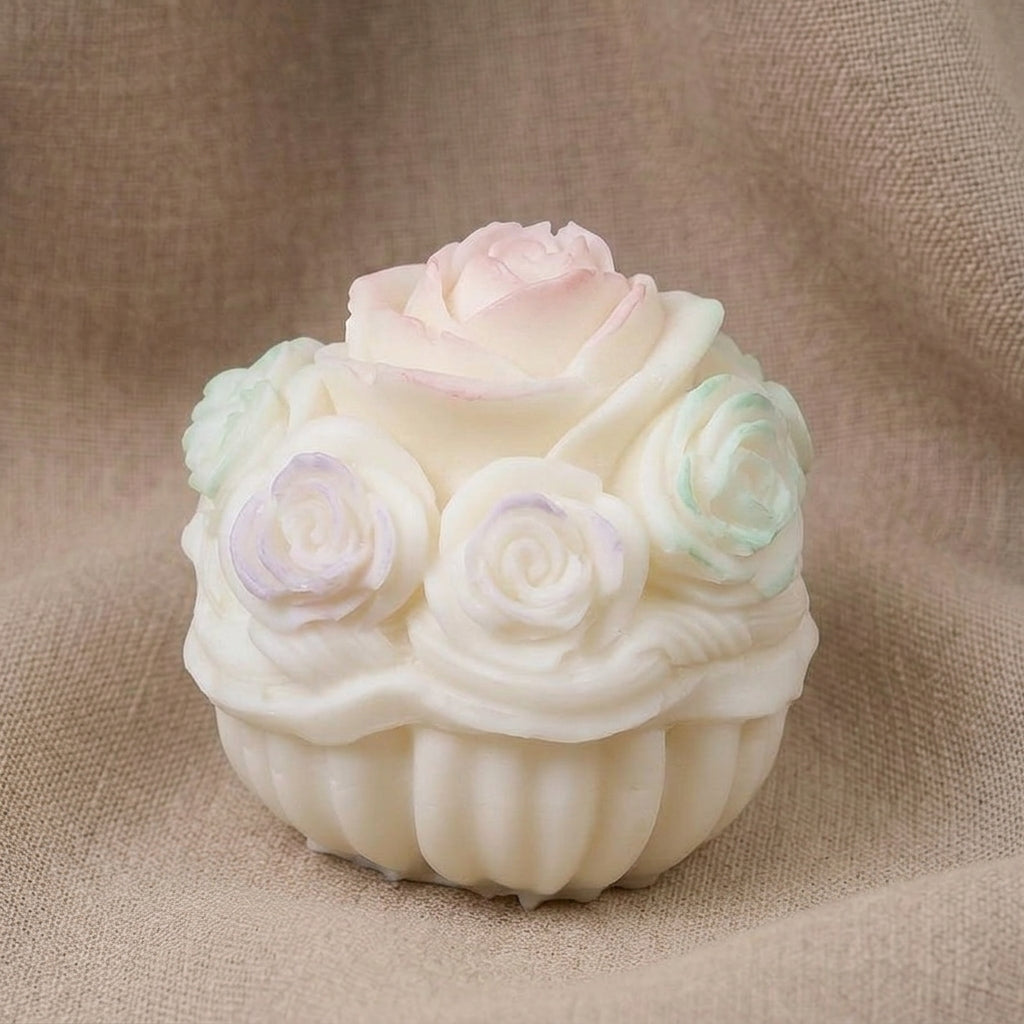 Vela Aromática Premium Cesta de Rosas Ombré