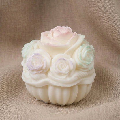 Vela Aromática Premium Cesta de Rosas Ombré