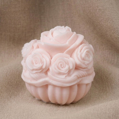 Vela Aromática Premium Cesta de Rosas Ombré