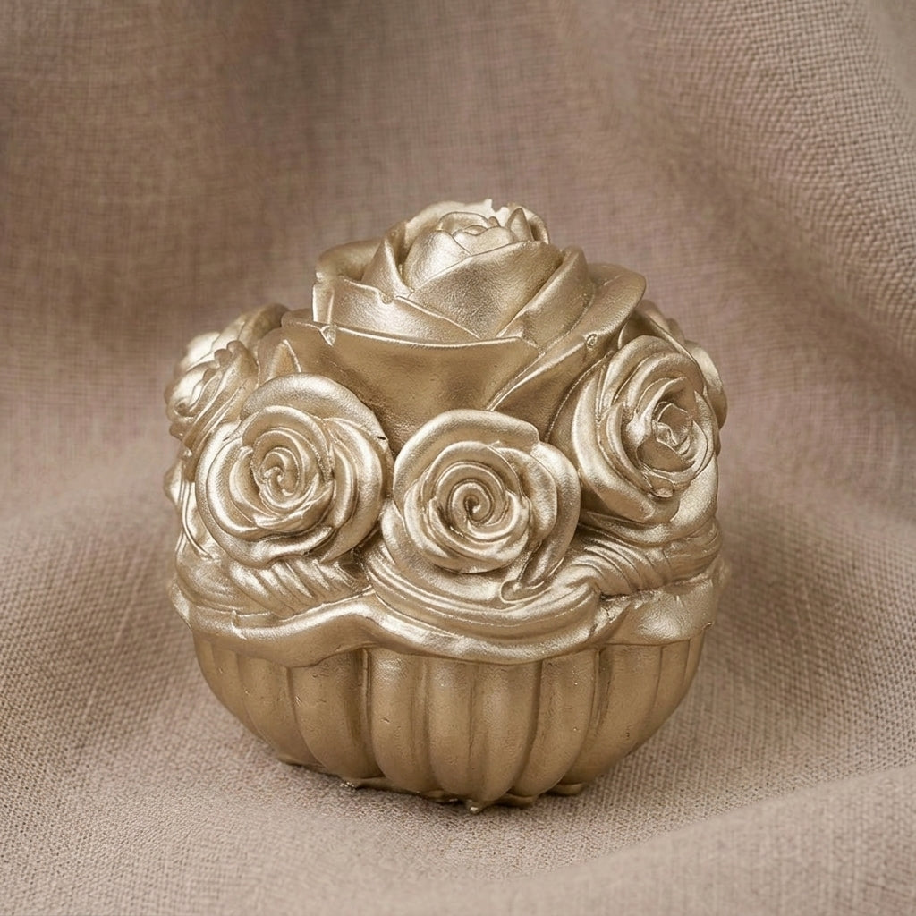 Vela Aromática Premium Cesta de Rosas Ombré