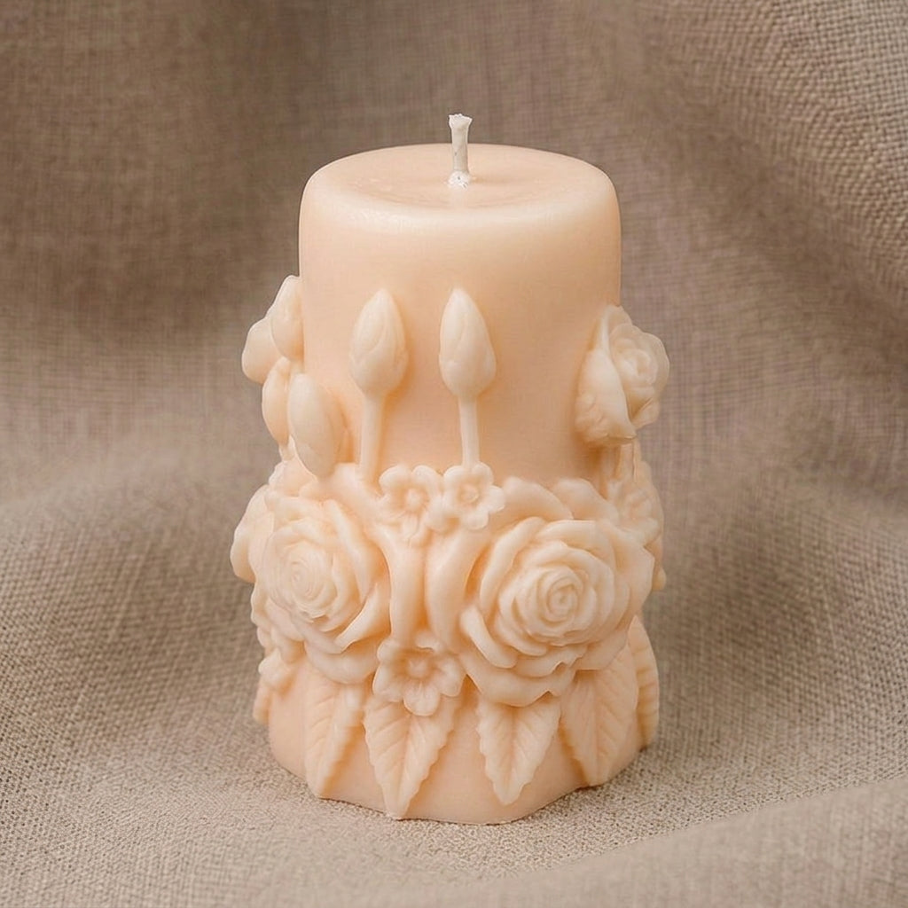 Vela Aromática Premium Bouquet de Rosas Brancas