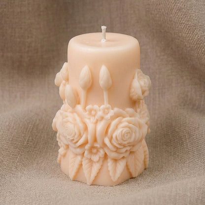 Vela Aromática Premium Bouquet de Rosas Brancas