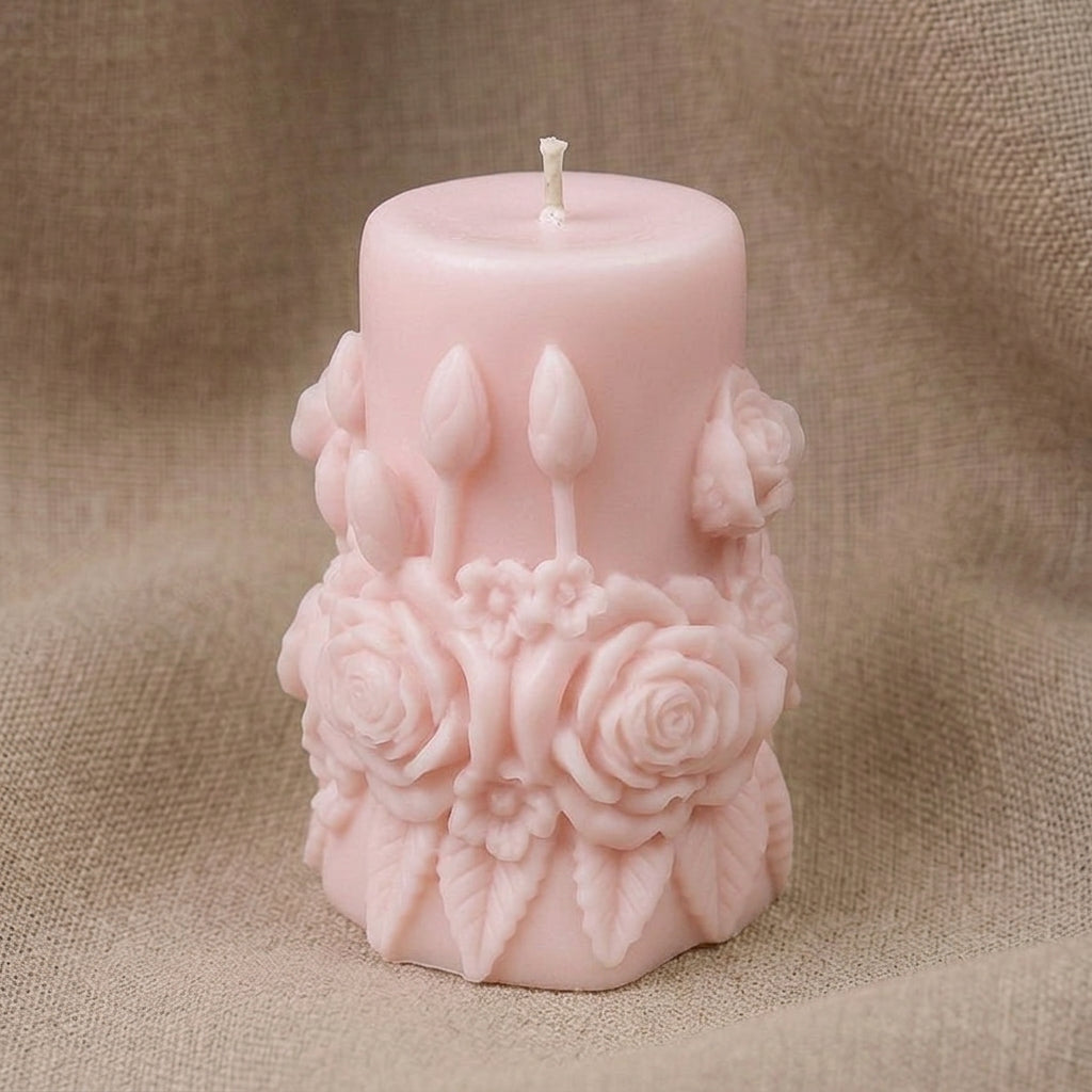 Vela Aromática Premium Bouquet de Rosas Brancas