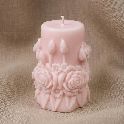 Vela Aromática Premium Bouquet de Rosas Brancas