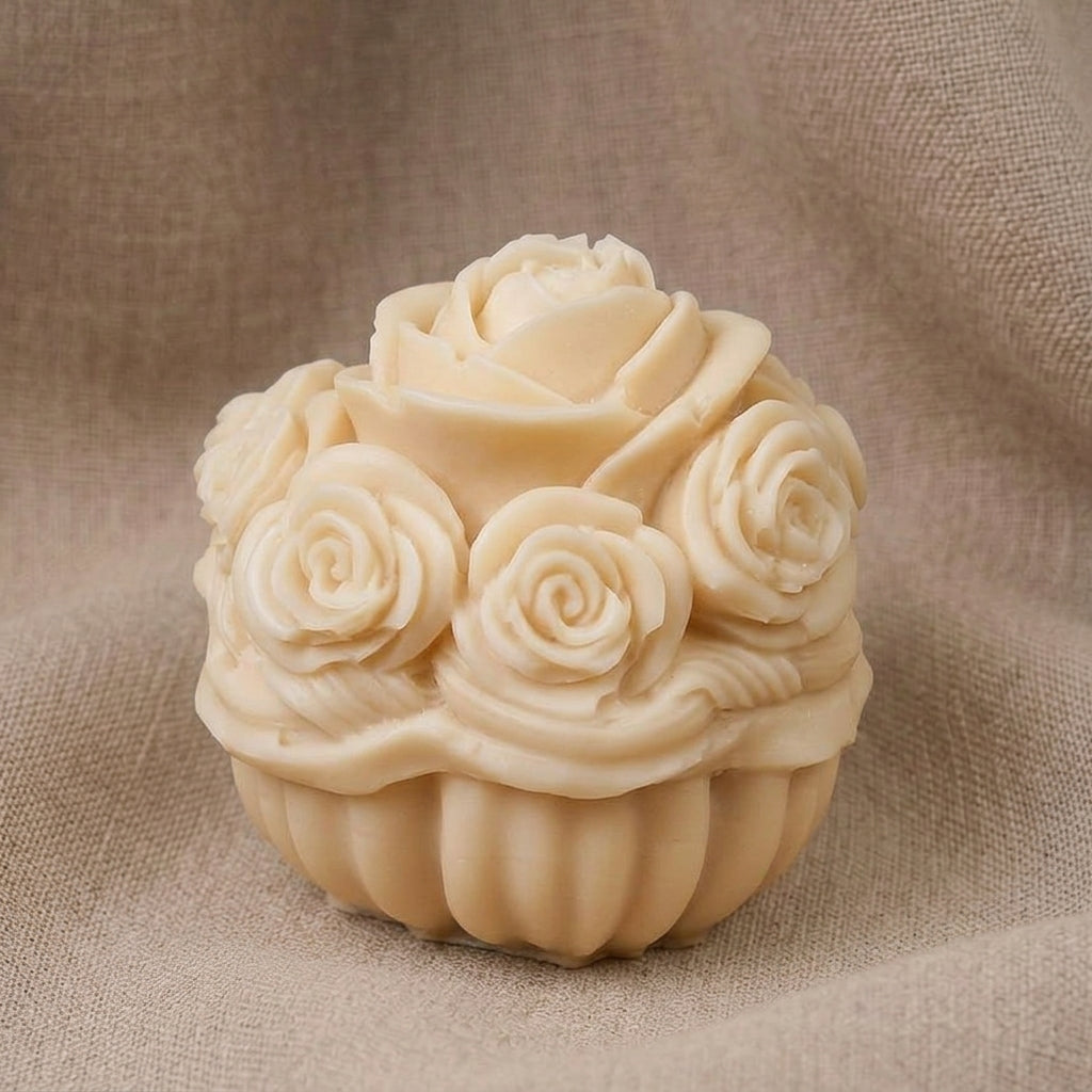 Vela Aromática Premium Cesta de Rosas Ombré