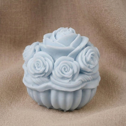 Vela Aromática Premium Cesta de Rosas Ombré