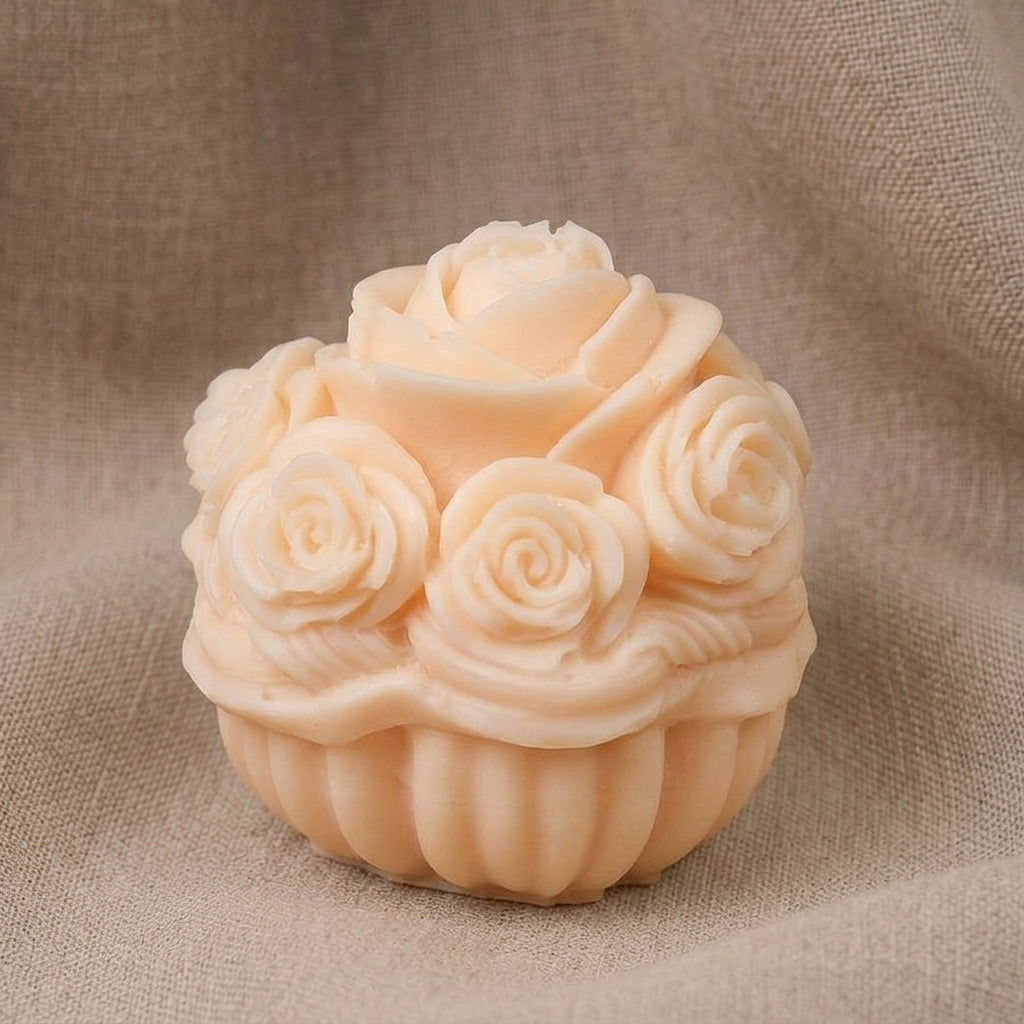 Vela Aromática Premium Cesta de Rosas Ombré