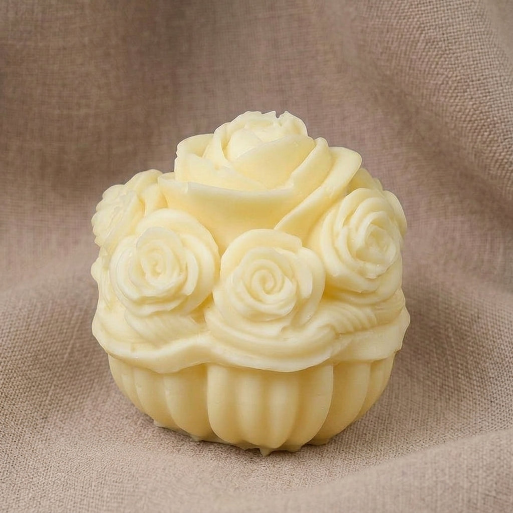 Vela Aromática Premium Cesta de Rosas Ombré