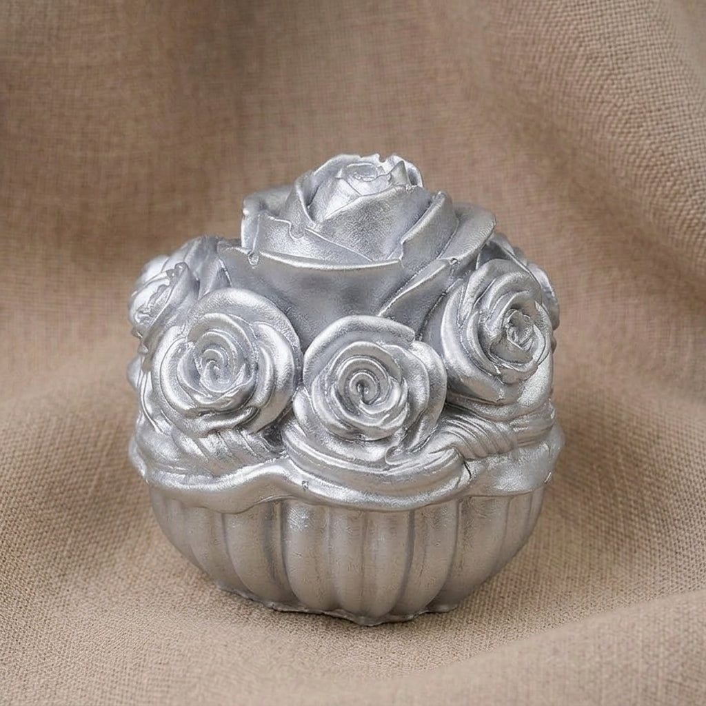Vela Aromática Premium Cesta de Rosas Ombré