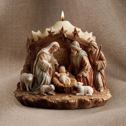 Vela Aromática Premium Presépio Sagrada Família