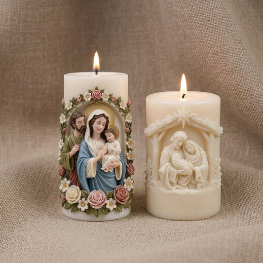 Kit Velas Aromáticas Premium Sagrada Família & Natividade