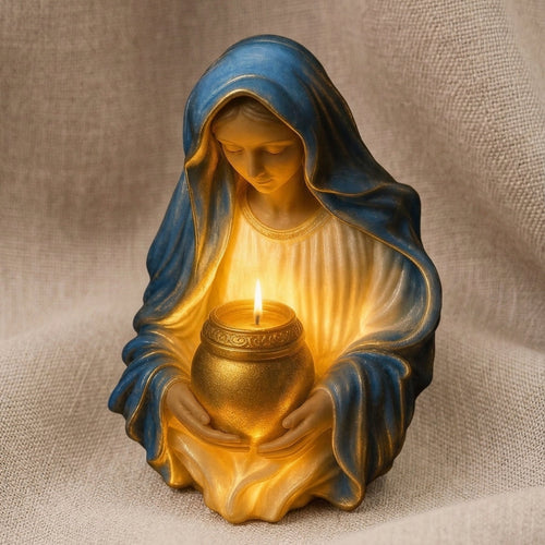 Vela Aromática Premium Nossa Senhora em Relevo 3D