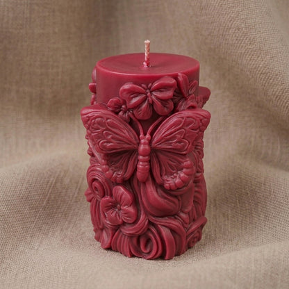 Vela Aromática Premium borboleta floral