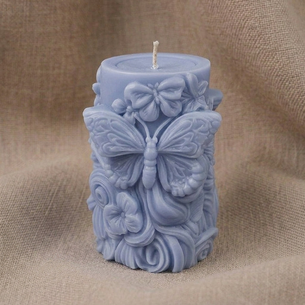Vela Aromática Premium borboleta floral