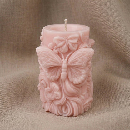 Vela Aromática Premium borboleta floral