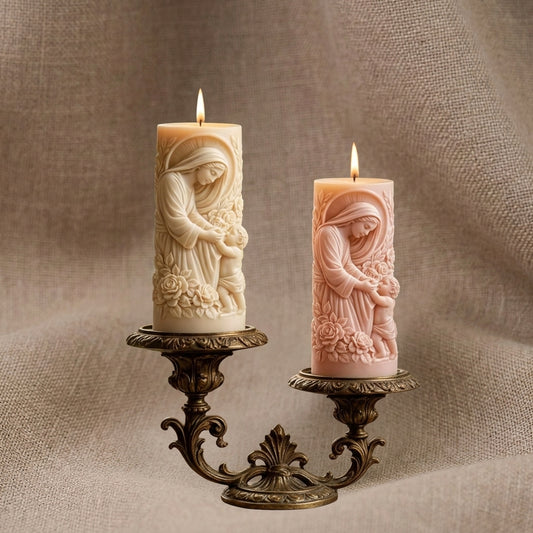 Vela Aromática Premium Nossa Senhora com Menino Jesus