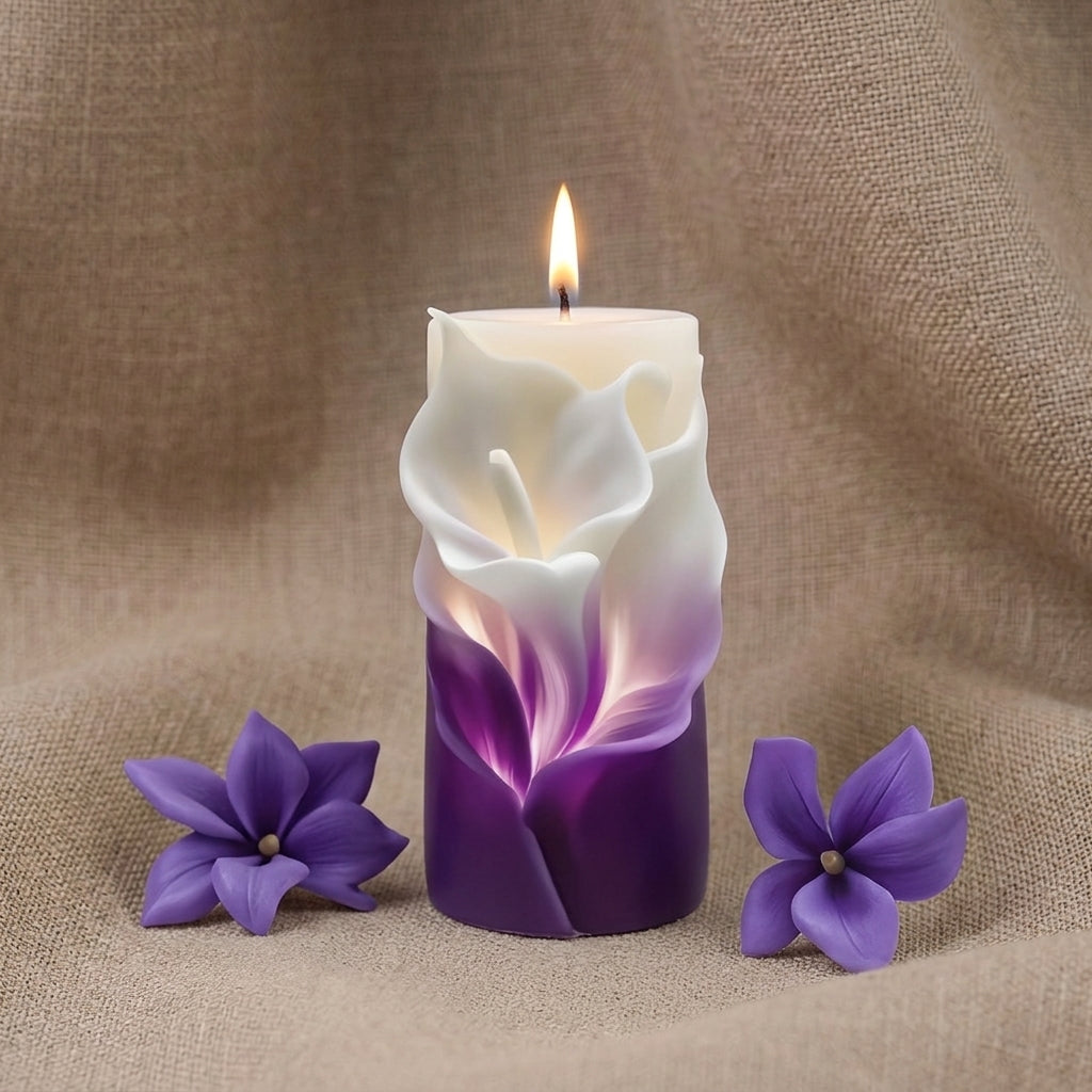 Vela Aromática Premium Lírio Ombré