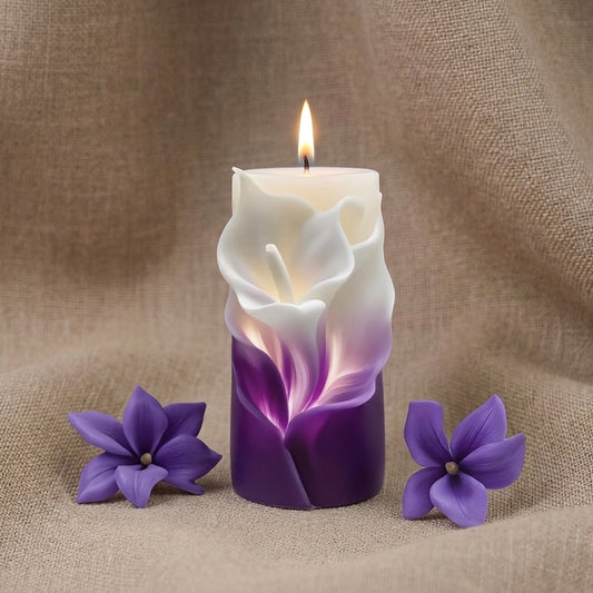 Vela Aromática Premium Lírio Ombré