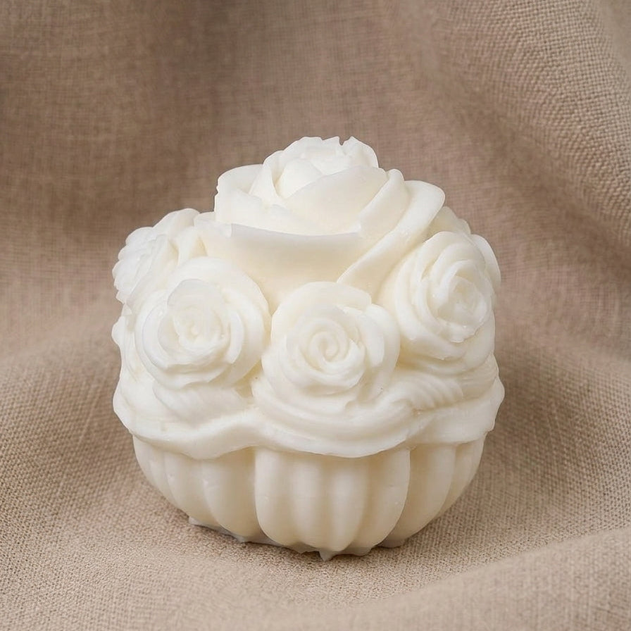 Vela Aromática Premium Cesta de Rosas Ombré