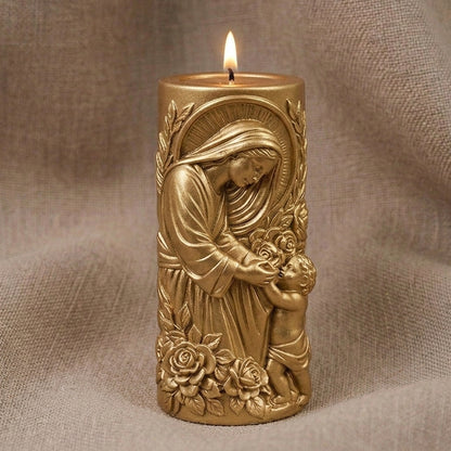 Vela Aromática Premium Nossa Senhora com Menino Jesus