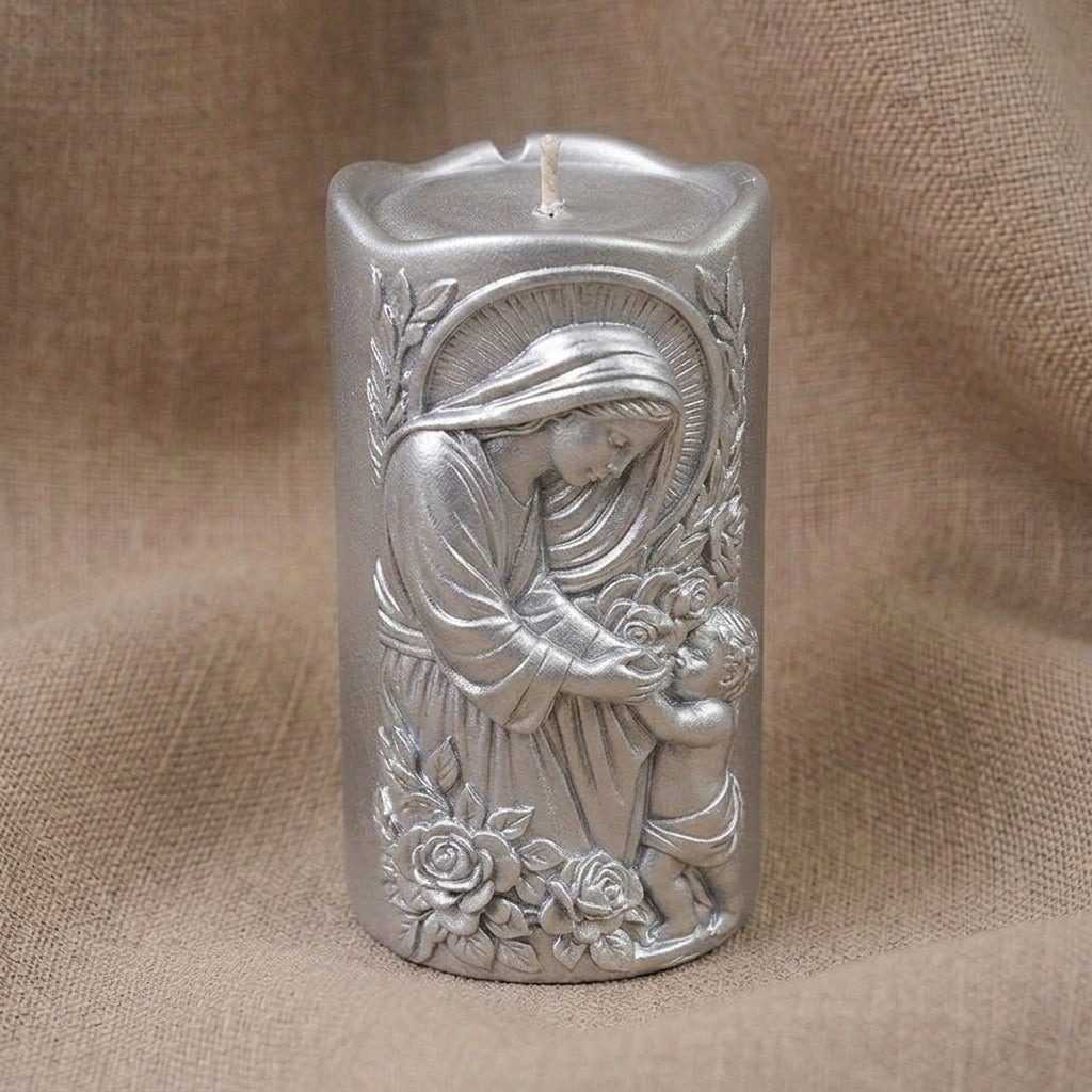 Vela Aromática Premium Nossa Senhora com Menino Jesus