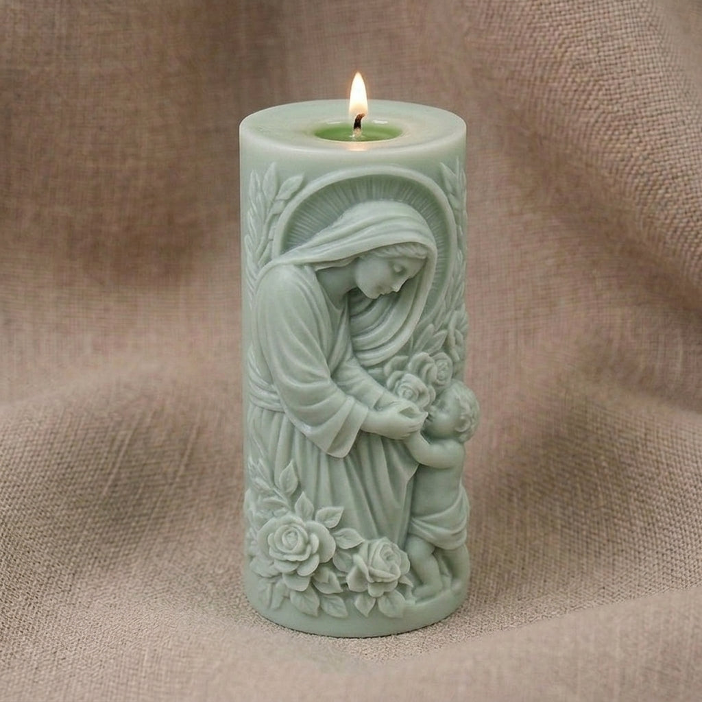 Vela Aromática Premium Nossa Senhora com Menino Jesus