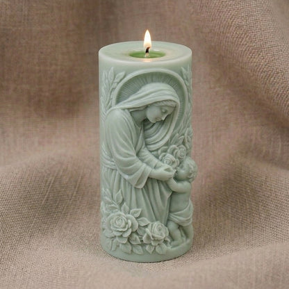 Vela Aromática Premium Nossa Senhora com Menino Jesus