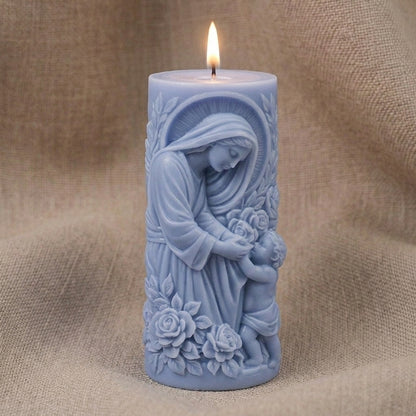 Vela Aromática Premium Nossa Senhora com Menino Jesus