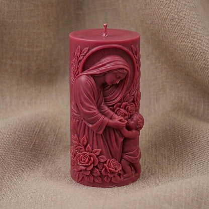 Vela Aromática Premium Nossa Senhora com Menino Jesus