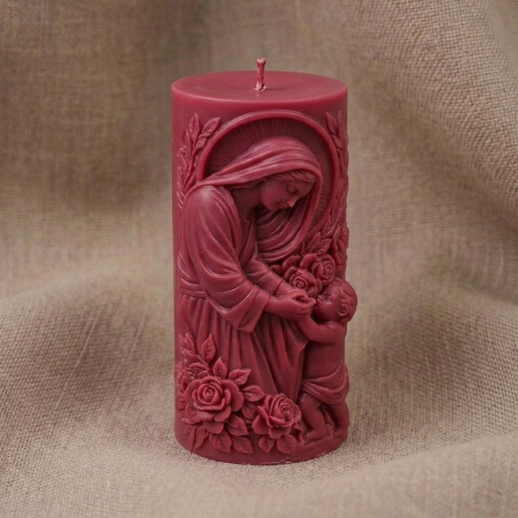 Vela Aromática Premium Nossa Senhora com Menino Jesus