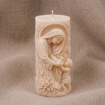 Vela Aromática Premium Nossa Senhora com Menino Jesus